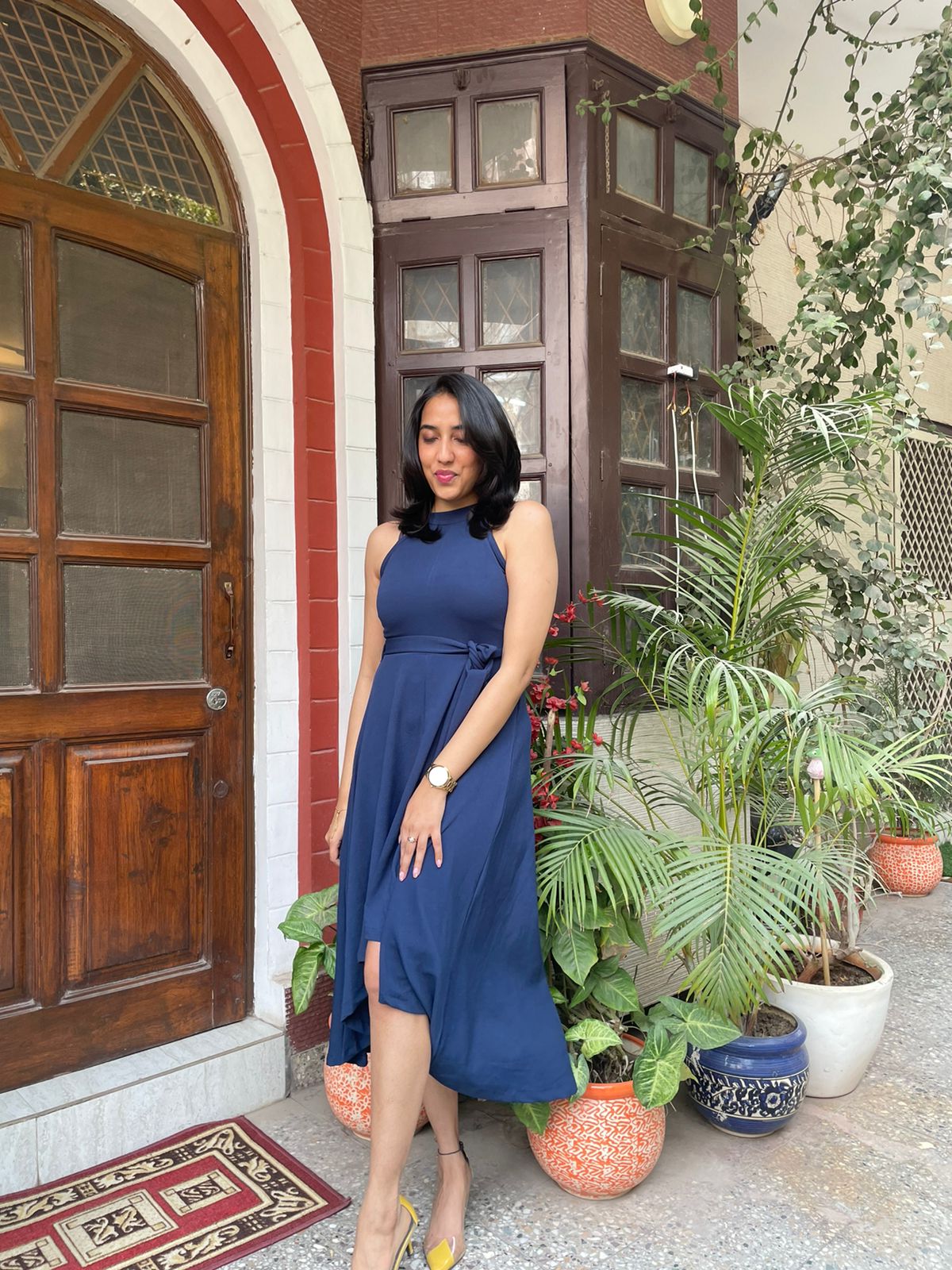 Navy High Low dress – The Wink Label